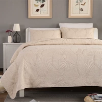 Xuất khẩu chăn bông cotton châu Âu thêu quilting là ba bộ chăn bông đơn giản trải giường bông điều hòa mùa hè là ga giường thun lạnh hàn quốc