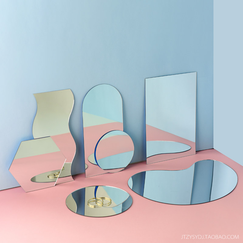 Acrylic mirror reflection board reflector ins photo props shooting set decorations posing photography props