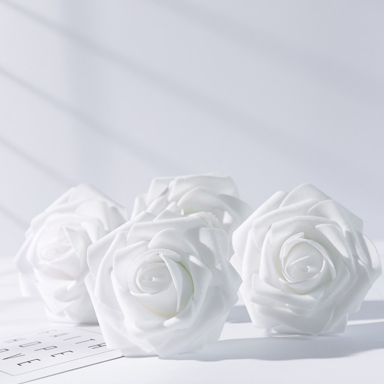 Simulation of white quiet roses 1 online shop photography background decoration Taobao photo shooting props ornaments