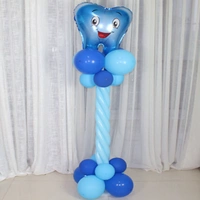 Набор колонн синих зубов