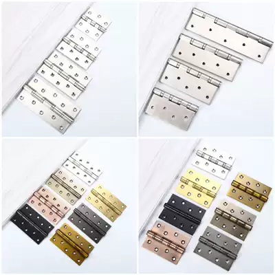 Stainless steel flat opening hinge 34568 inch bearing silent large wooden door lotus leaf folding green Red Yellow ancient black gold