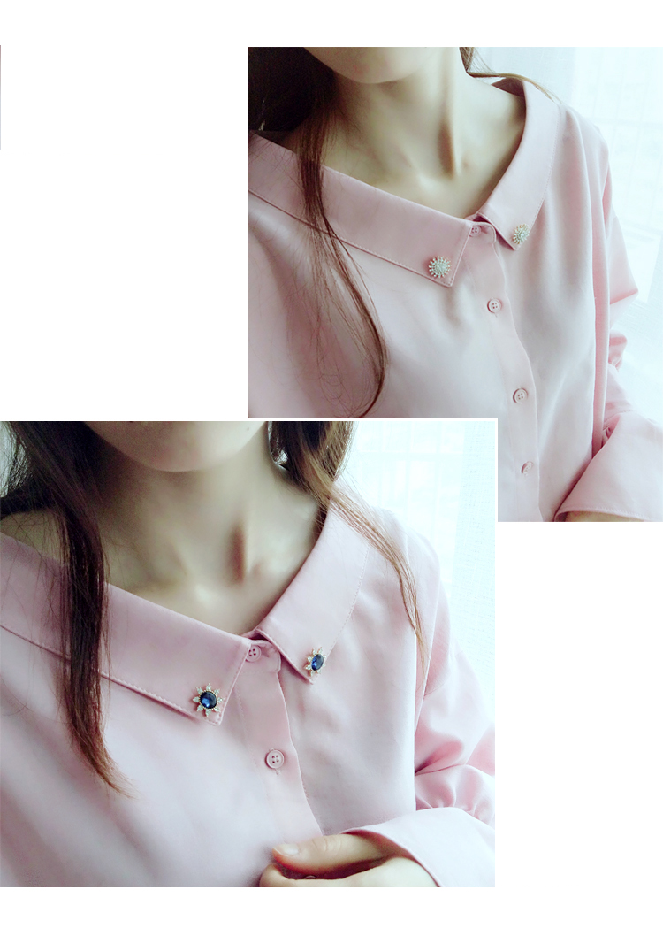 Một đôi nhỏ trâm cài cổ áo pin cố định yếm chống trượt cổ áo khóa chống ánh sáng pin phụ kiện trâm cài - Trâm cài cài áo đẹp
