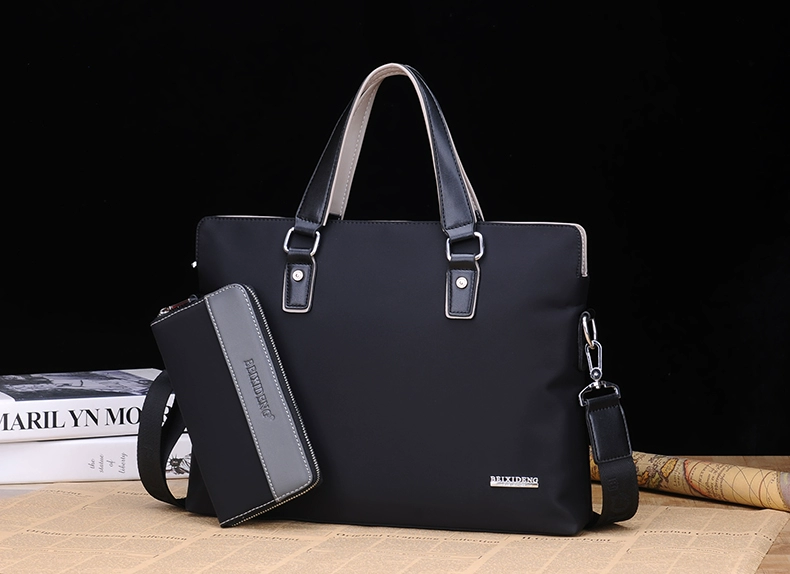 Túi xách tay Oxford dệt may túi xách mặt cắt ngang kinh doanh bình thường nam vali vai túi nam túi vải chéo - Túi của con người