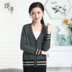 2020 mới mùa xuân cardigan cô gái lụa trung niên mẹ rể lụa dệt kim loose-fitting áo mỏng 