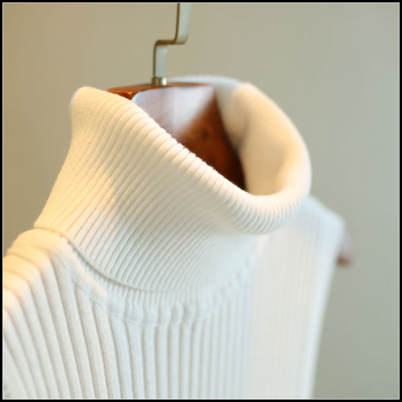 Mùa thu đông 2018 mới dệt kim cổ cao vest vest không tay áo thun nữ rộng rãi áo khoác rộng kích thước dày Hàn Quốc áo kiểu nữ đẹp tuổi 35
