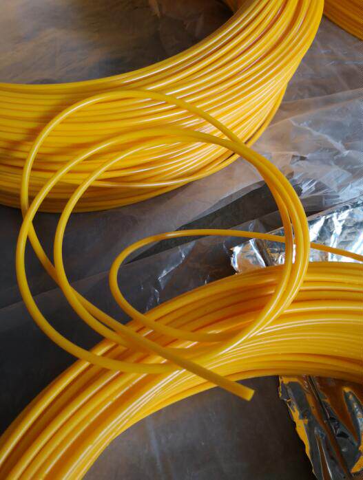 Professional fancy jump rope strip abrasion resistant TPU rope polyurethane solid bar solid tube diameter 3 8mm Jump Rope