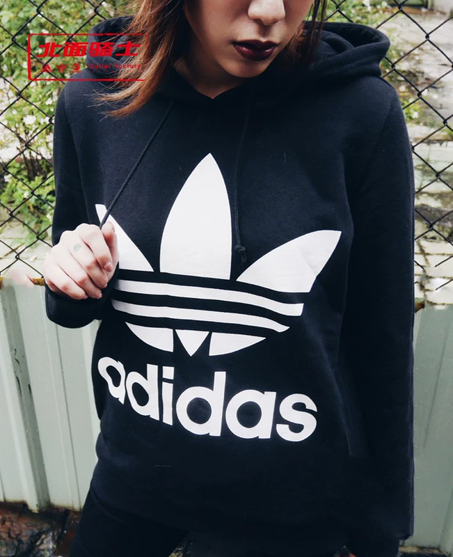 Áo thun thể thao thoải mái Adidas / Shamrock Women Logo lớn Áo len thể thao CE2410 - Thể thao lông cừu / jumper