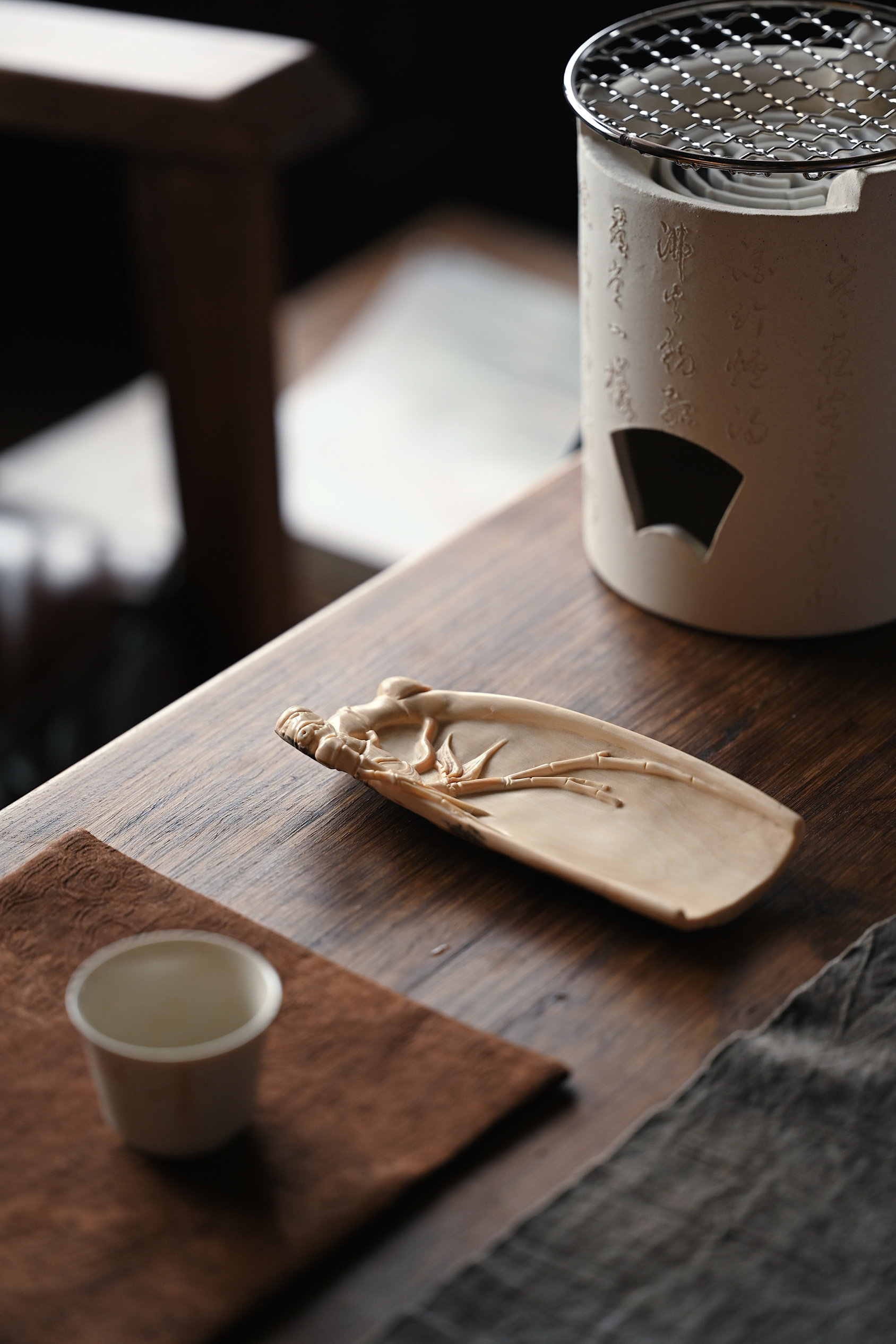 震惊全网！猛犸“清竹影”茶则茶匙居然能当传家宝？文玩界新顶流来袭