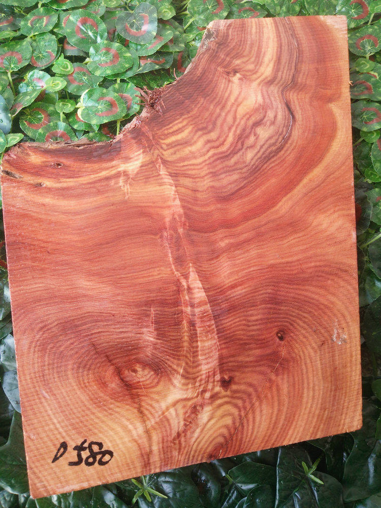D580 Zambian blood sandalwood mahogany small material handmade DIY base with shape thick block water wave texture first-class boutique