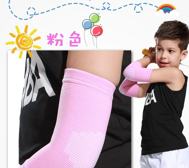 Kneepad Elbow Drop Summer Children Football Football Boy Sports Basketball Summer Protection Gear Professional Armguard - Dụng cụ thể thao
