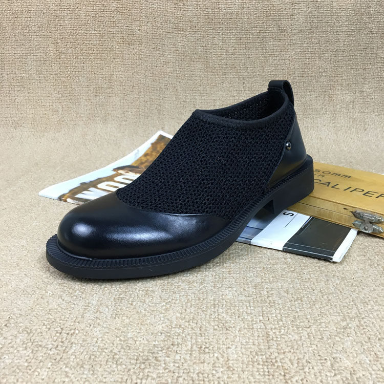 Foreign trade leather broken code women's shoes 2022 summer British style leather shoes mesh hollow low heel sandals cowhide single shoes tide