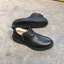 Brand Break Code 2021 Winter Leather Shoes Genuine Leather Warm High Help Suede Casual Non-slip Men Leather Cotton Shoes Dad Shoes