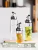 Wanton moon and spring Soy sauce bottle Vinegar bottle Oil bottle set Glass household oil pot leak-proof scale glass bottle Seasoning bottle