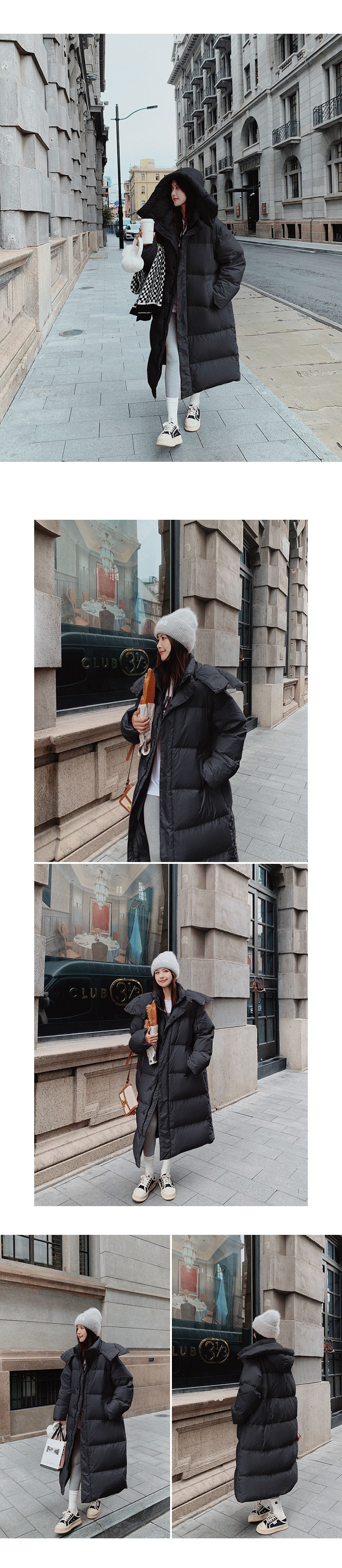 Пальто для беременных 孕妇羽绒服oversize休闲百搭简约设计感连帽chic长款高级感外套女 Europe, Girl, Silk