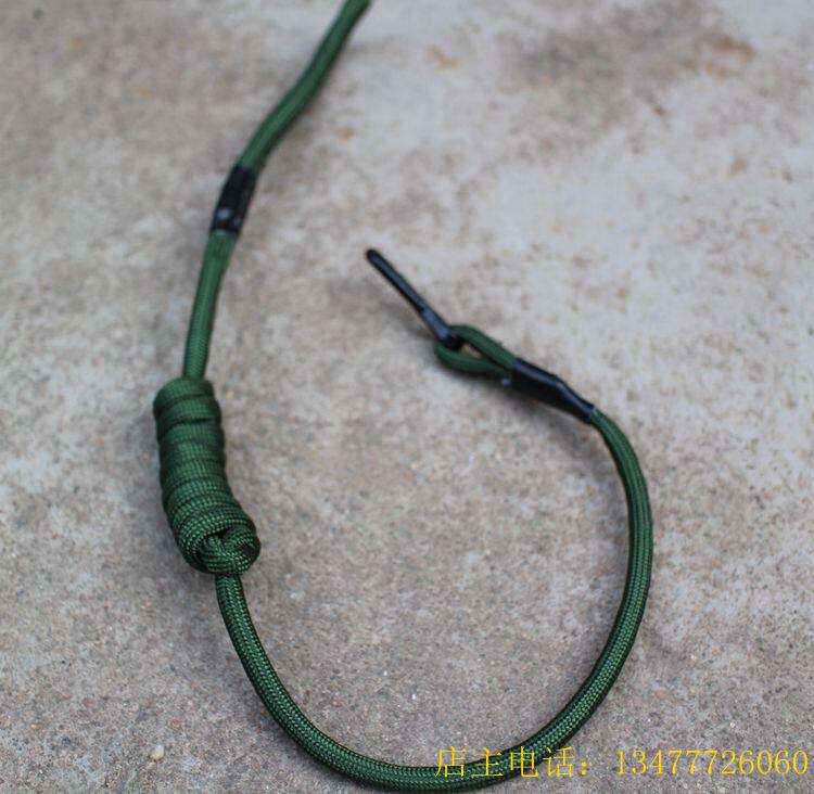 Key circle buckle male key buckle gun rope long rope old nostalgic retro safety buckle hanging rope