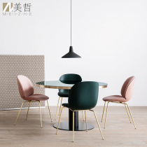Designer Ins Wind Mesh Red Beetle Dining Chair Willstyle Light Lavish Stainless Steel Golden Chair Modern Minima home