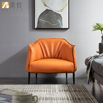 Nordic designer Single leisure sofa-style Minimalist Living-room Balcony Book Room Bedroom Hotel Single Chair Light Lavish