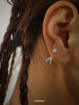 DARK BOX 925 pure silver drop grain to wear a ear nail