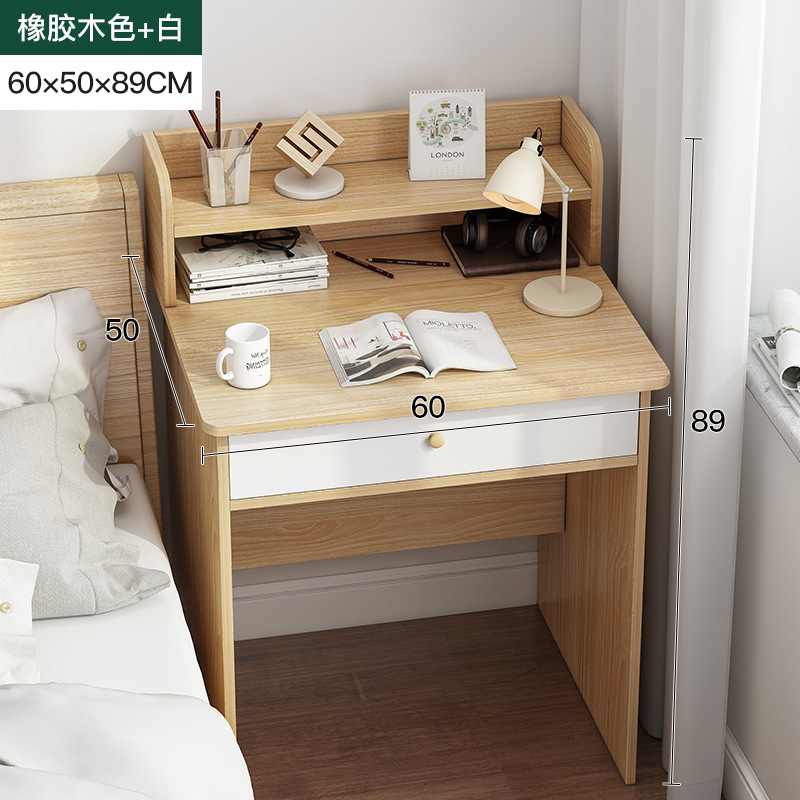 Nordic bedroom small desk household mini - length 60 cm width 50 cm high 89cm small household solid wood student learning table