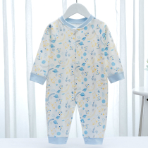 Newborn jumpsuit cotton warm spring and autumn baby underwear bottoming clothes newborn baby pajamas monk suit