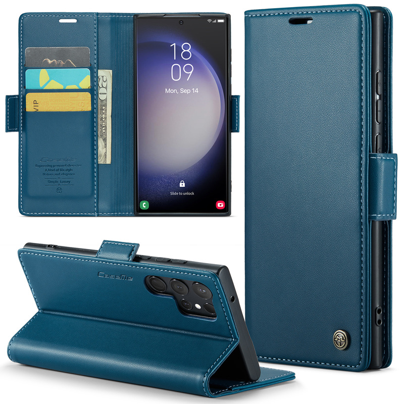 Card Slot with Buckle Suitable for S25 Samsung S26 Ultra Phone Case A55 Leather Case S24 Flip Cover S22/A53 New Model A54 Protective Case S20 Anti-Drop 23Fe Card Slot 15 Unisex S22 Full Coverage S21