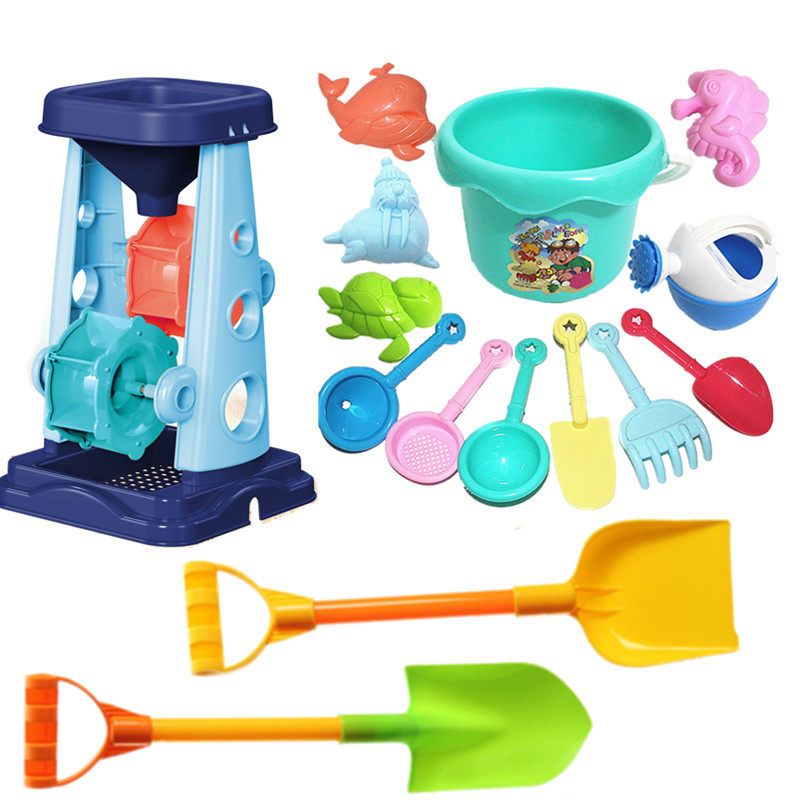Children's simulation beach toy set beach water bath bath bucket soda shovel digging sand play sand tools
