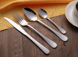 不锈钢加厚西餐餐具家用两件套 西餐刀叉三件套 牛排刀叉勺
