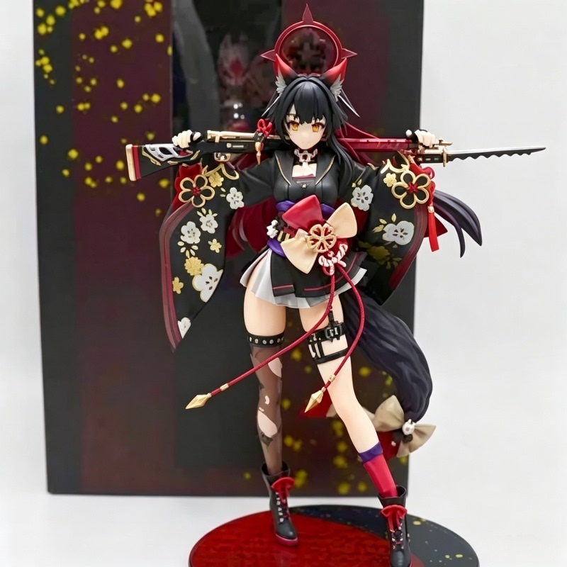 Two-Dimensional Beautiful Girl, Azur Lane, Kusanagi Wakasa, Mask, Face-Swappable, Standing Pose, Model Figurine, Boxed Figure