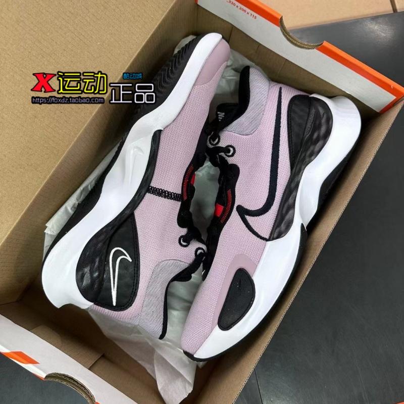 Nike Renew Elevate 3 Black and Pink Shock-Absorbing, Non-Slip and Wear-Resistant Low-Top Basketball Shoes Dd9304-500