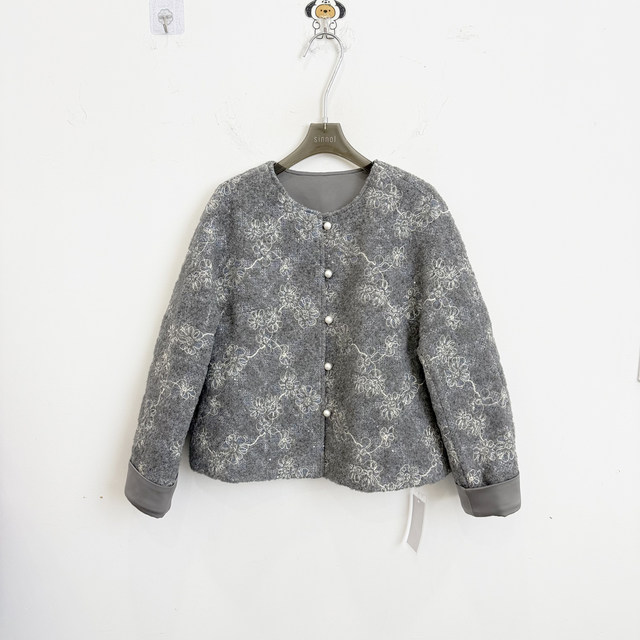 [Same Style as in the Mall] 61C17122 New Women's 2026 Spring Fashion Stylish Versatile Casual Round-Neck Jacket Trend