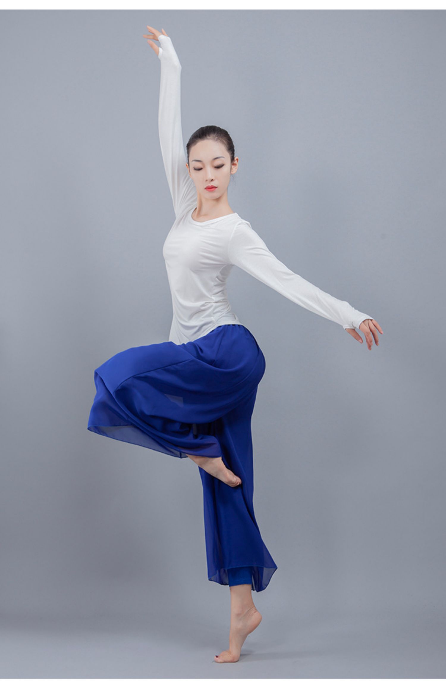 Điệu nhảy cổ điển nữ khiêu vũ hiện đại mặc quần áo khiêu vũ quốc gia quần áo thực hành quần thực hành quần voan thanh lịch - Khiêu vũ / Thể dục nhịp điệu / Thể dục dụng cụ giay khieu vu