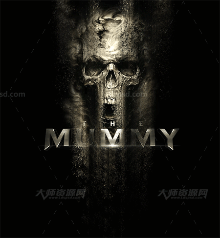 极品PS动作-沙尘飞扬(GIF动画/含高清视频教程)：Dust Storm Animation Photoshop Action