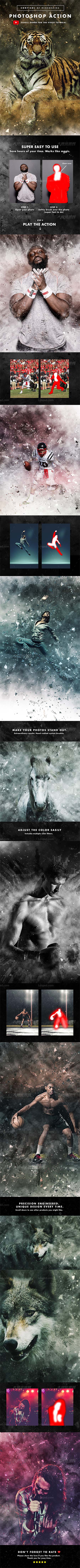 极品PS动作－能量迸发(含高清视频教程)：Cortisol Photoshop Action