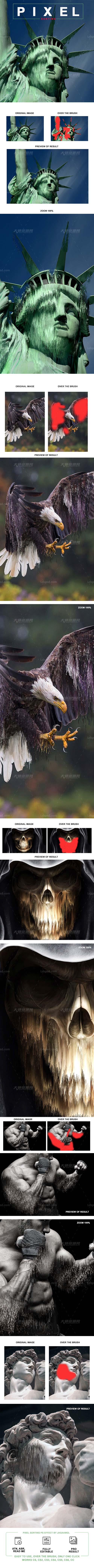 Pixel Sorting PS Action,极品PS动作－像素立柱(含高清视频教程)