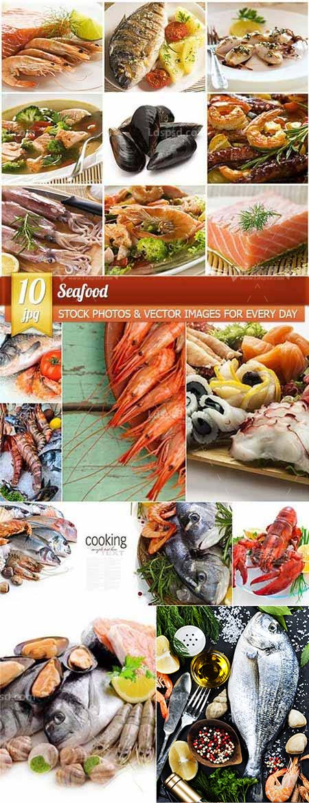 Seafood, 10 x UHQ JPEG,10张高清的海鲜产品图片