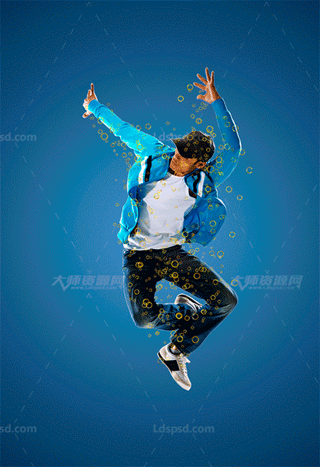  Animated Gold rings Photoshop Action3.gif