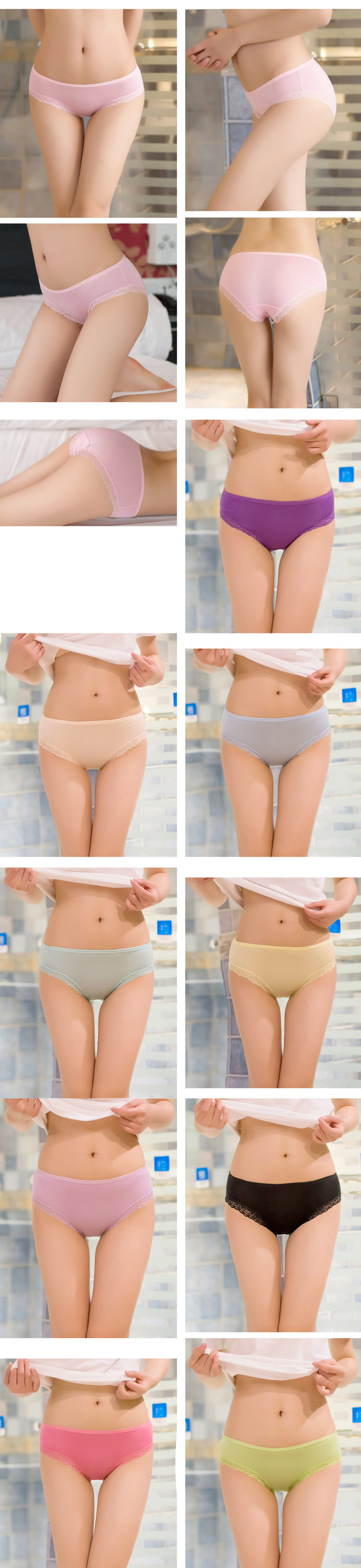 Slip jeunesse en coton - Ref 652511 Image 12
