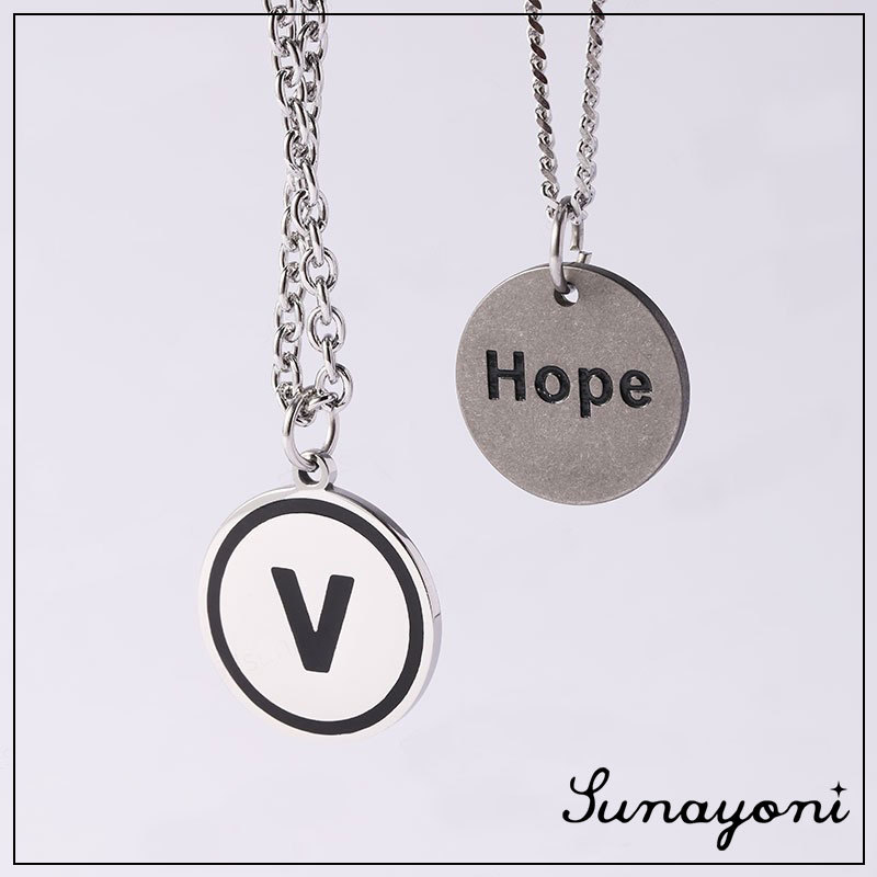 Bts Bangtan Boys Merchandise V Kim Taehyung Taetae Jung Hoseok Necklace Sweater Chain Your Name My Last Name