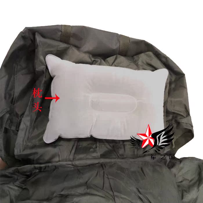 Pha chế tiêu chuẩn đích thực 01 túi ngủ lính chiến trường túi ngủ quân đội ngoài trời dày 2kg quạt quân đội túi ngủ để gửi gối - Túi ngủ túi ngủ 2 người