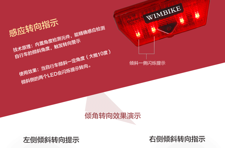 Eclairage pour vélo WIMBIKE - Taillights - Ref 2399659 Image 8