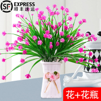 Plastic fake flower simulation flower dry bouquet home living room table potted ornaments indoor decoration floral arrangement