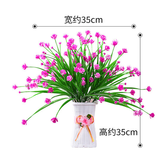 Plastic artificial flowers, artificial flower decorations, indoor living room dining table floral decorations, wedding decorations, flower arrangements, potted plants, dried bouquets