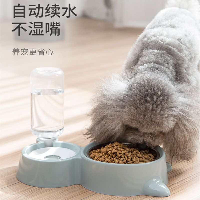 Pet Dog Bowl Drinker Food Basin Teddy Bear Teacup Dog Pomeranian Corgi Method Yorkshire Cat Double Bowl