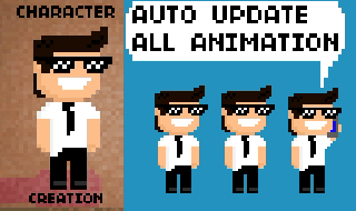 AE模板-超多8Bit像素复古老怀旧游戏卡通人物角色造型MG动画工具包 童年回忆