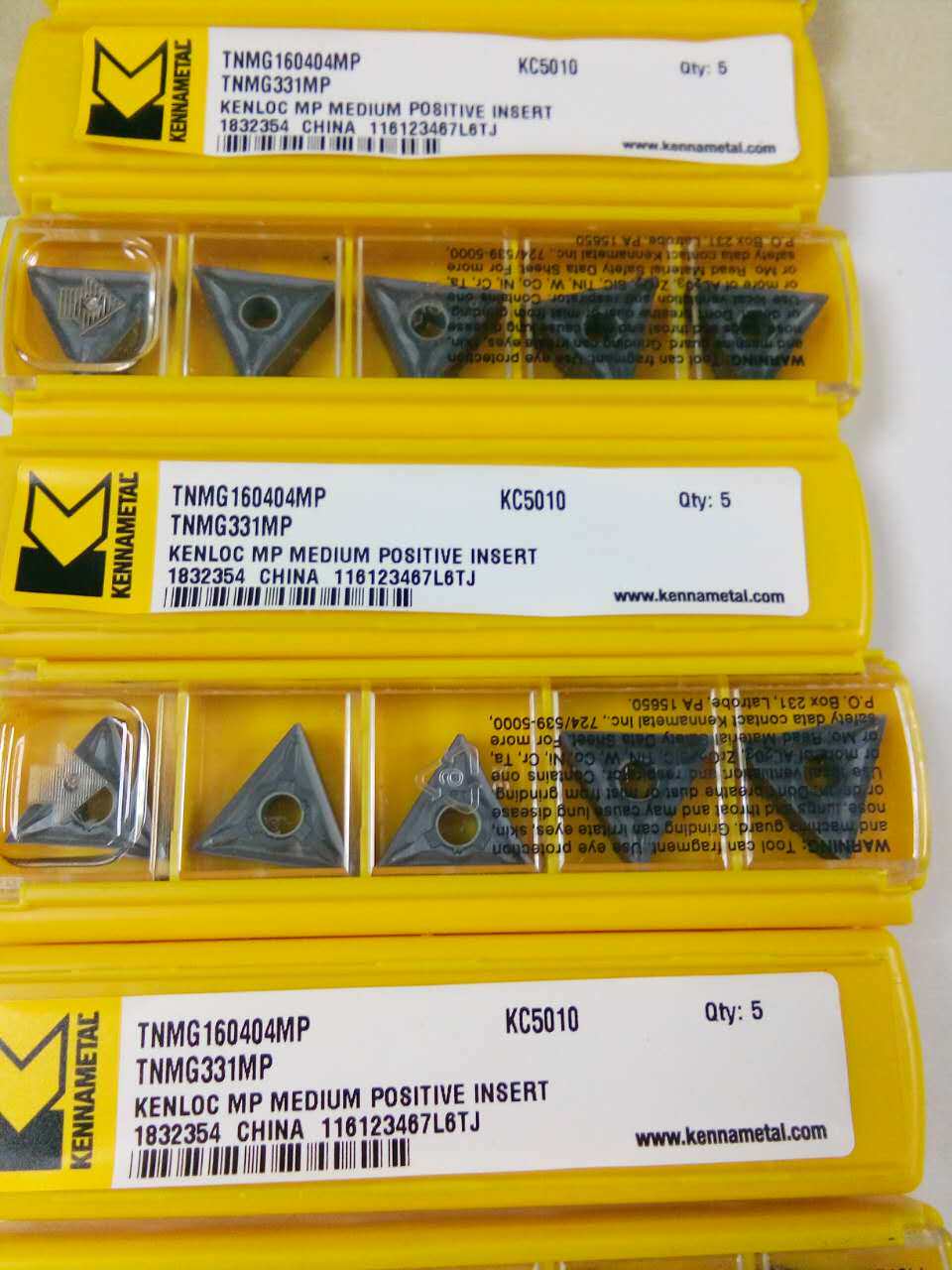 Original loaded Kenna car TNMG160404MP TNMG160404MP TNMG160408MP KC5010 quenching material special