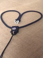 Черная веревка ожерелья