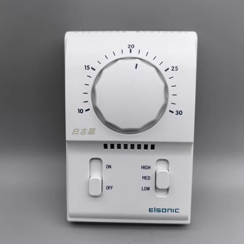 亿林通风机盘管机械式温控器AC801B1130 中央空调单冷温控面板调温