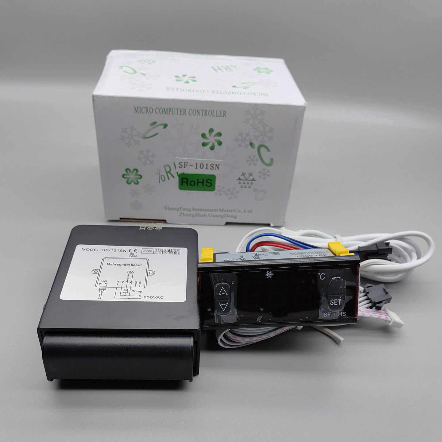 雪柜数字温控器尚方品牌 冷柜温度调节器 250V10A电子温控器 SF-101SN型号