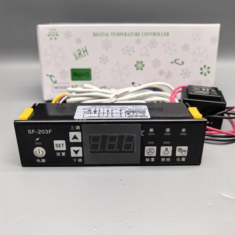 Shangfang Sf-203F Temperature Control Display Cabinet Temperature Controller, Automatic Freezer with Intelligent Digital Display