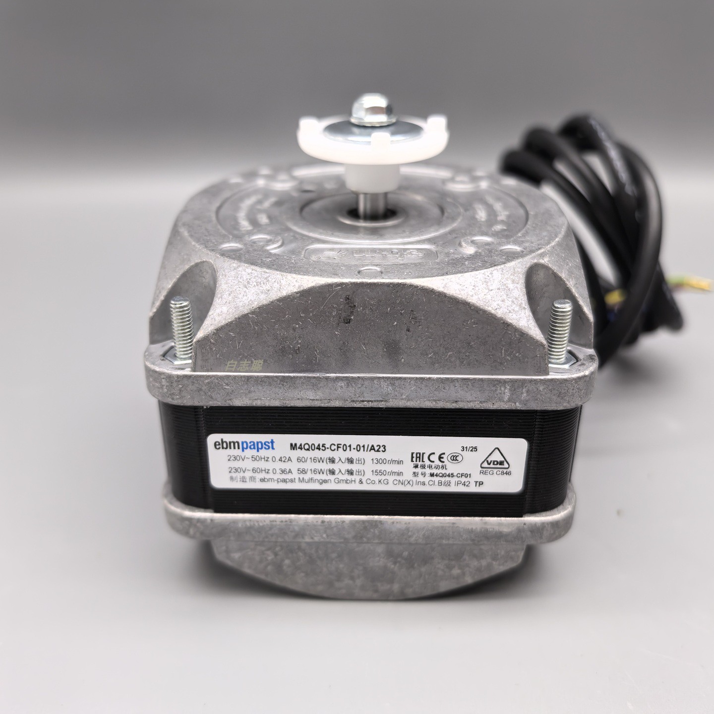德国电机ebmpapst罩极电动机M4Q045-CF01-01/A23 16W雪柜冷柜风扇